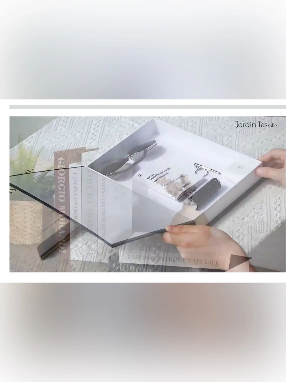 5/$30 Decorative Linen Books - Storage Boxes Set of 2 by Jardin Tesoro NWT